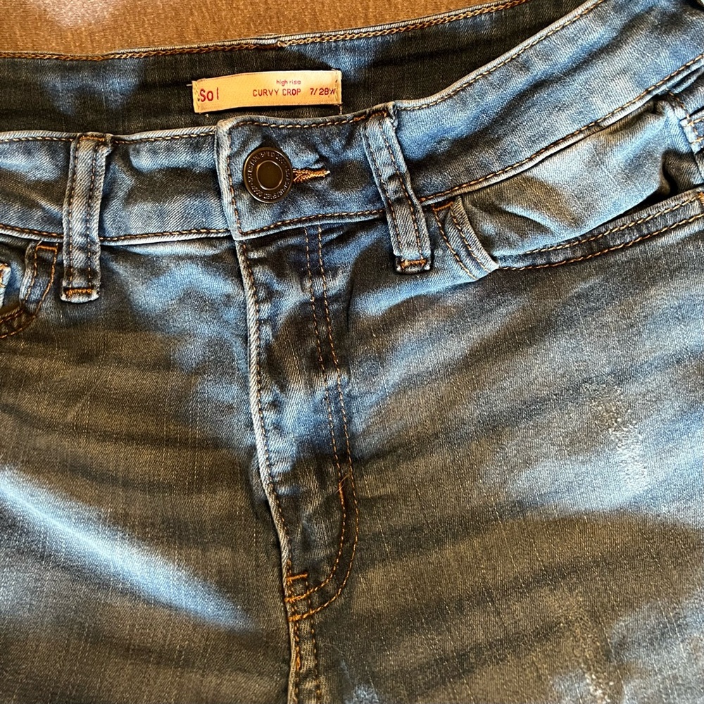 Distressed High Rise Jeans - Picture 2 of 2